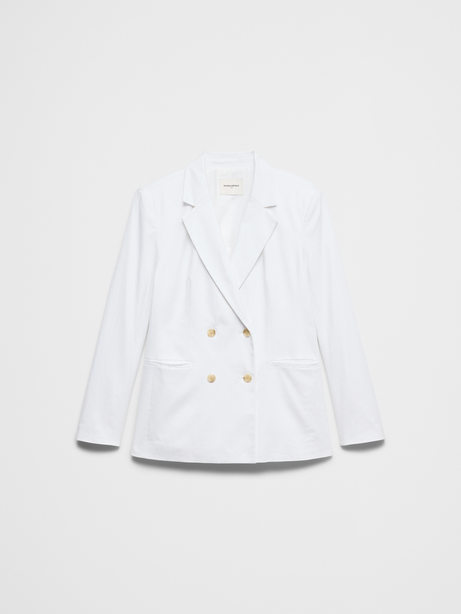 Image number 4 showing, Linen-Blend Double Breasted Blazer
