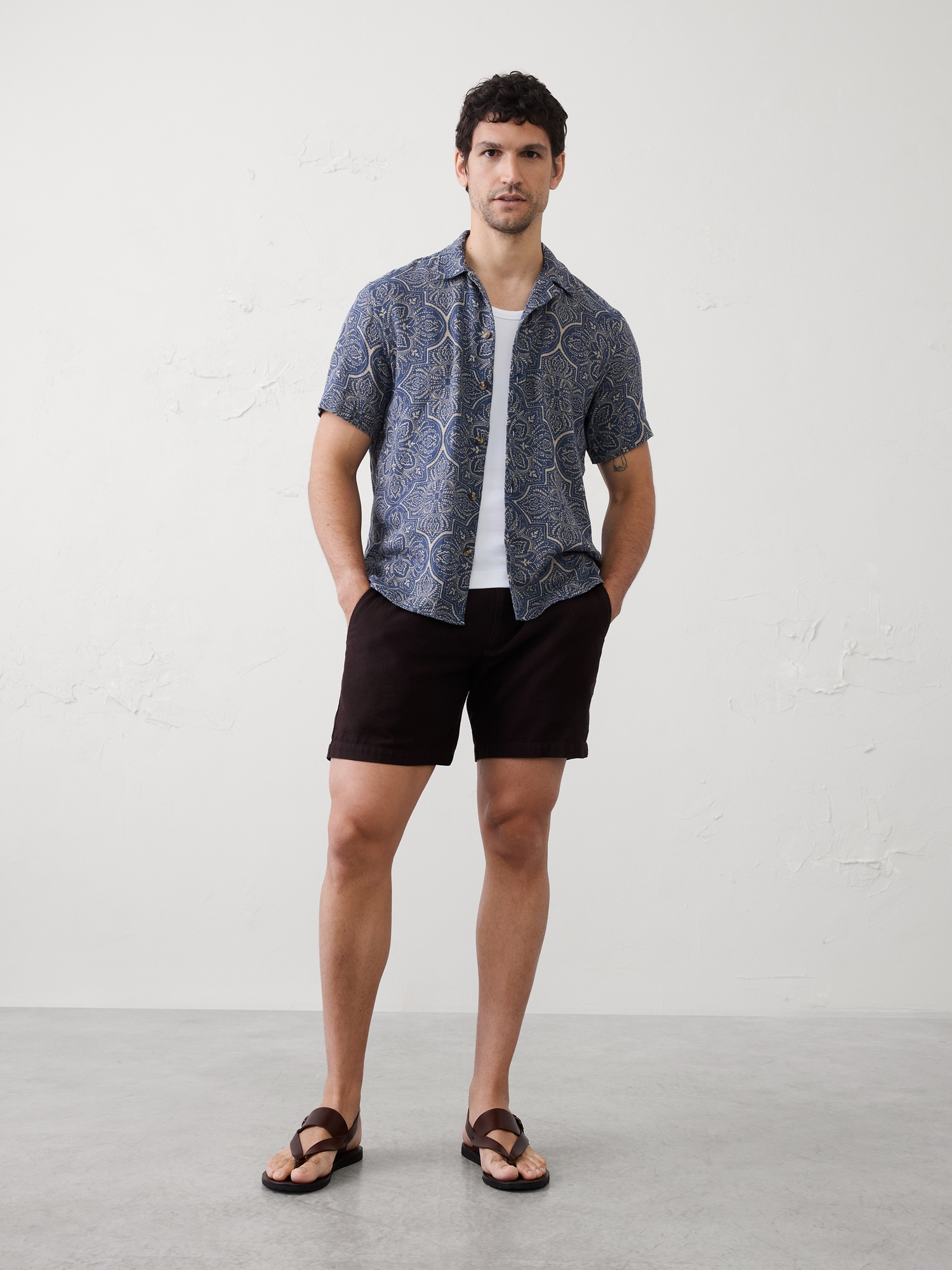 Image number 1 showing, Standard-Fit Coastal Resort Shirt