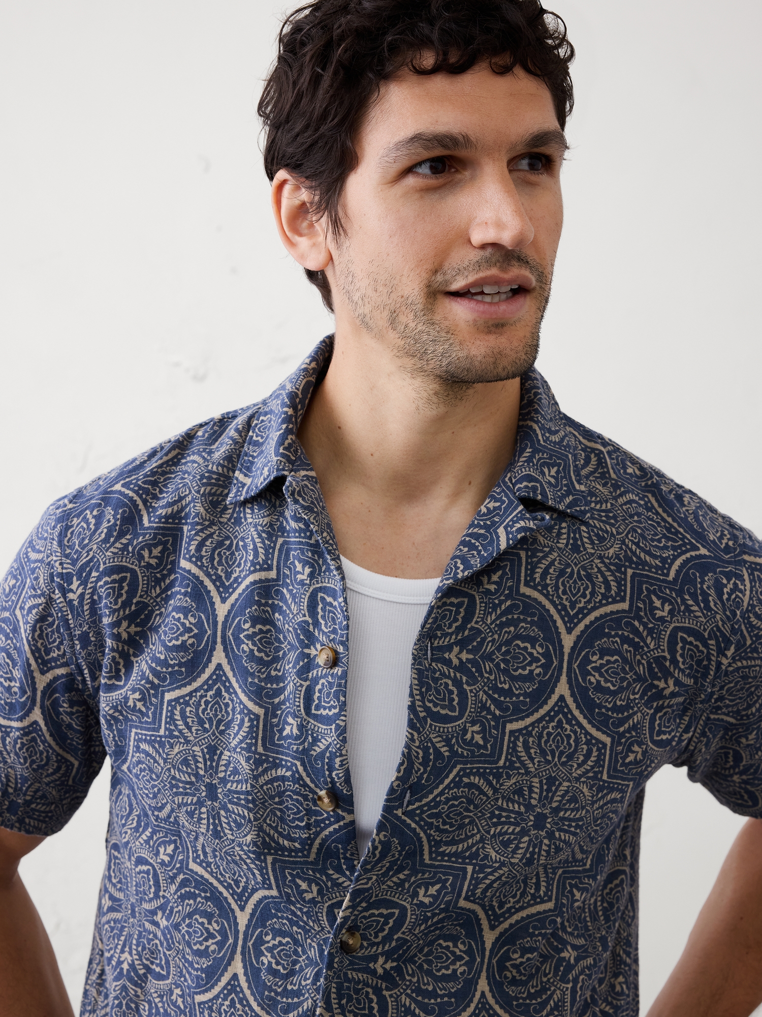 Image number 3 showing, Standard-Fit Coastal Resort Shirt