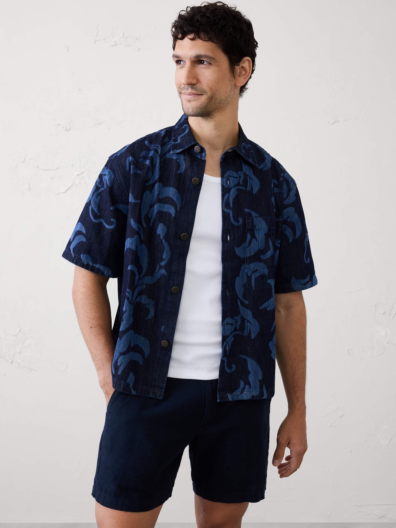 Image number 1 showing, Relaxed-Fit Denim Shirt