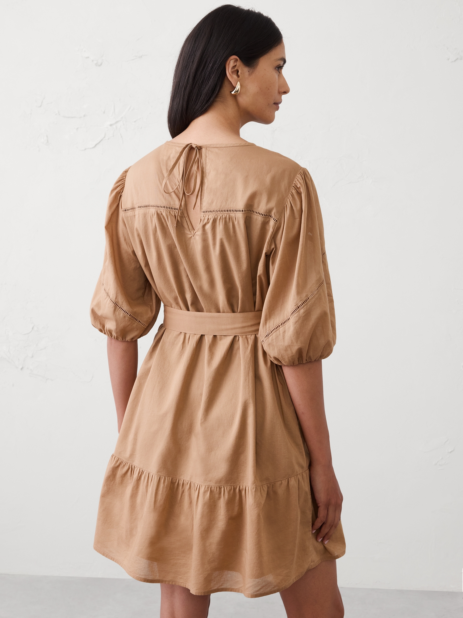Image number 2 showing, Balloon-Sleeve Mini Dress