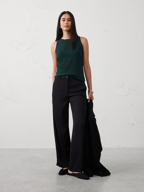 Sheer Jaquard Tank
