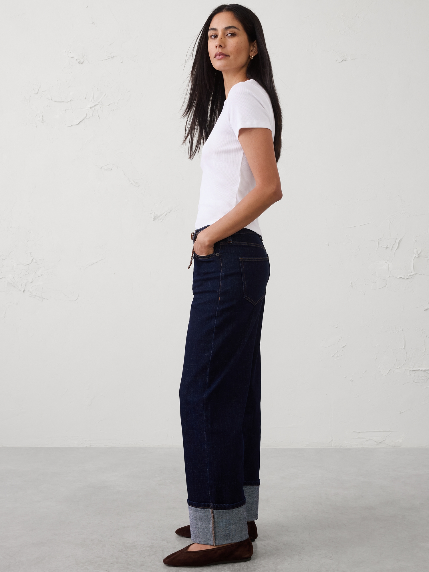 Image number 3 showing, Straight High-Rise Jean