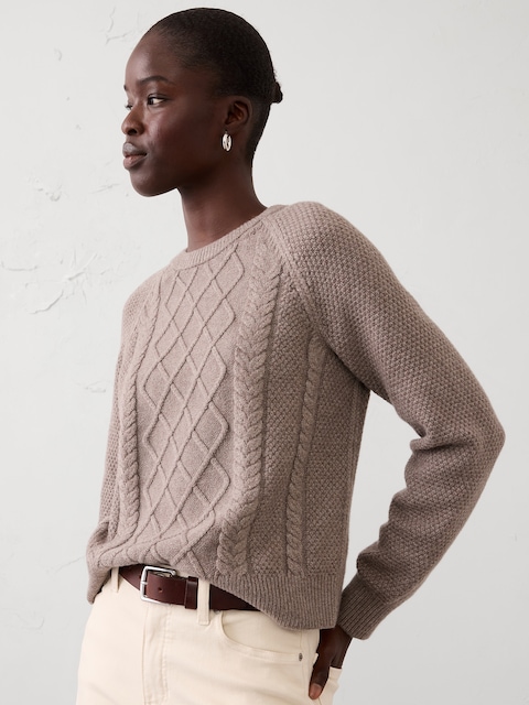 CHANDAIL EN TRICOT TORSADÉ D'UNE DOUCEUR PARFAITE