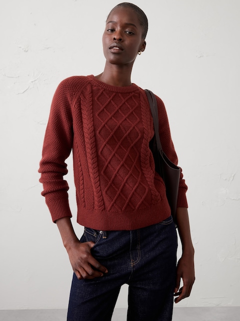 CHANDAIL EN TRICOT TORSADÉ D'UNE DOUCEUR PARFAITE