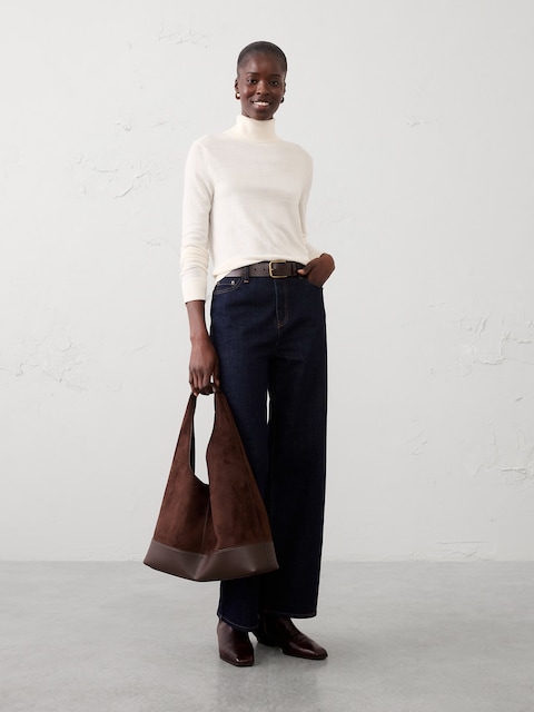 Merino Wool Turtleneck Sweater