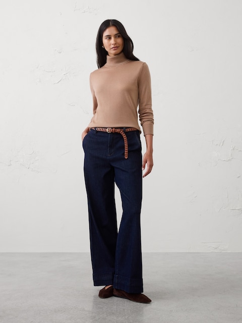 Merino Wool Turtleneck Sweater