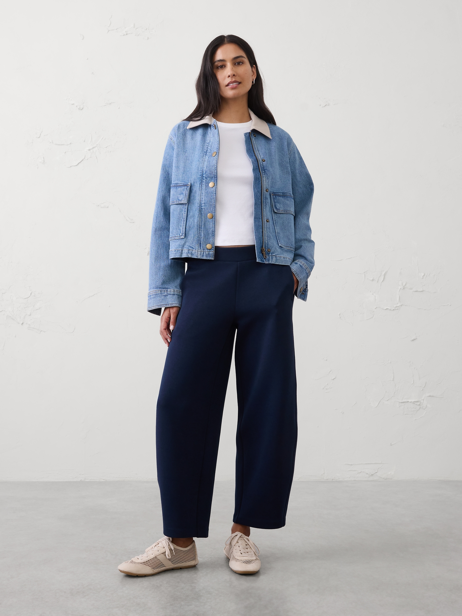 L'image numéro 1 présente Pantalon Weekender à jambe baril taille mi-basse