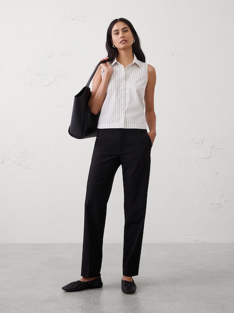 Mid-Rise Sculpted Stretch Pant