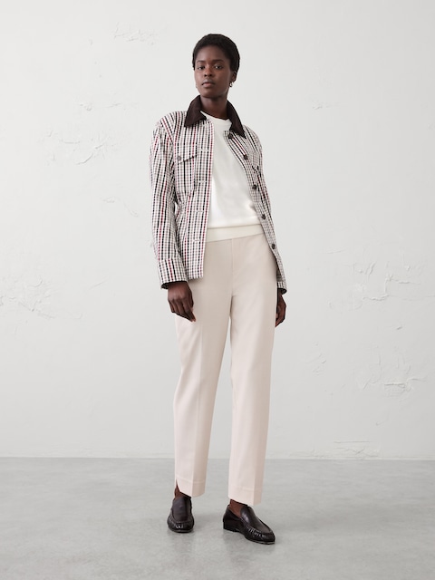 Hayden Sculpted Stretch Tapered-Leg High-Rise Pant