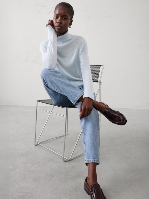 Merino Wool Turtleneck Sweater