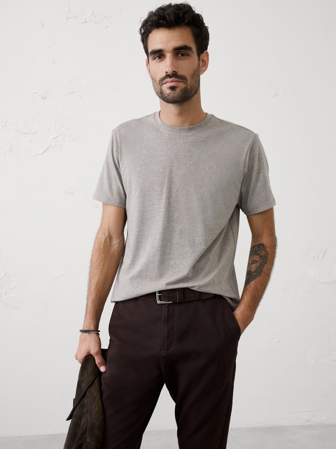T-SHIRT DE QUALITÉ SUPÉRIEURE RAS DU COU DE COUPE STANDARD