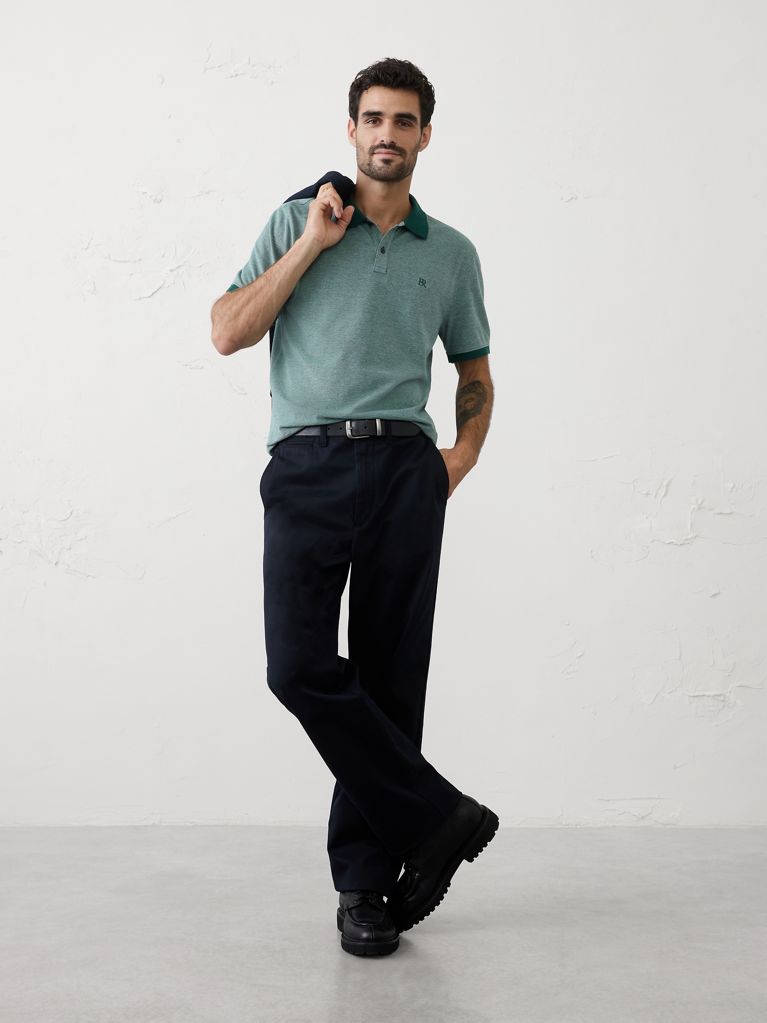 L'image numéro 1 présente Polo en piqué coupe standard