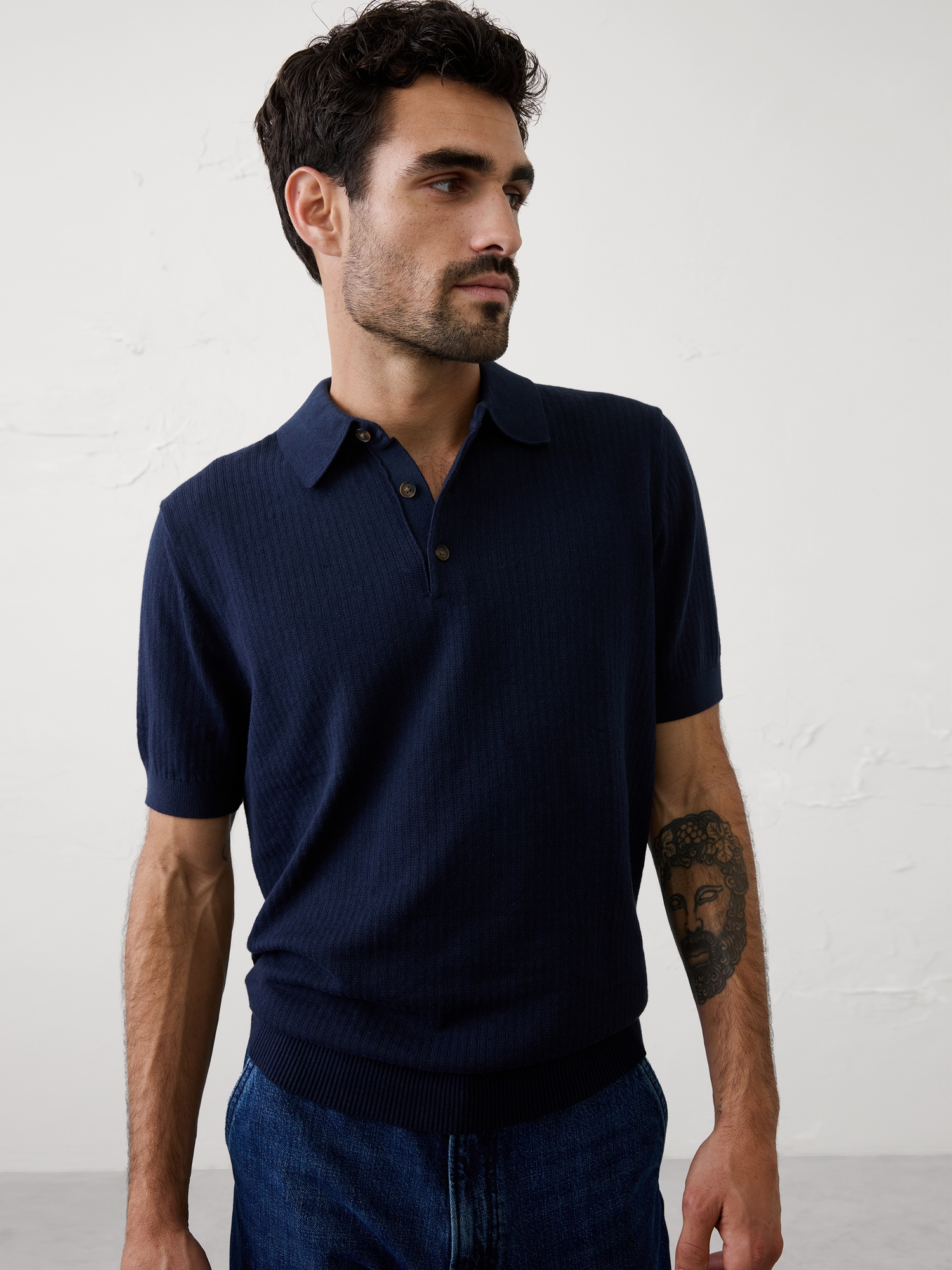 Image number 1 showing, Textured Sweater Polo