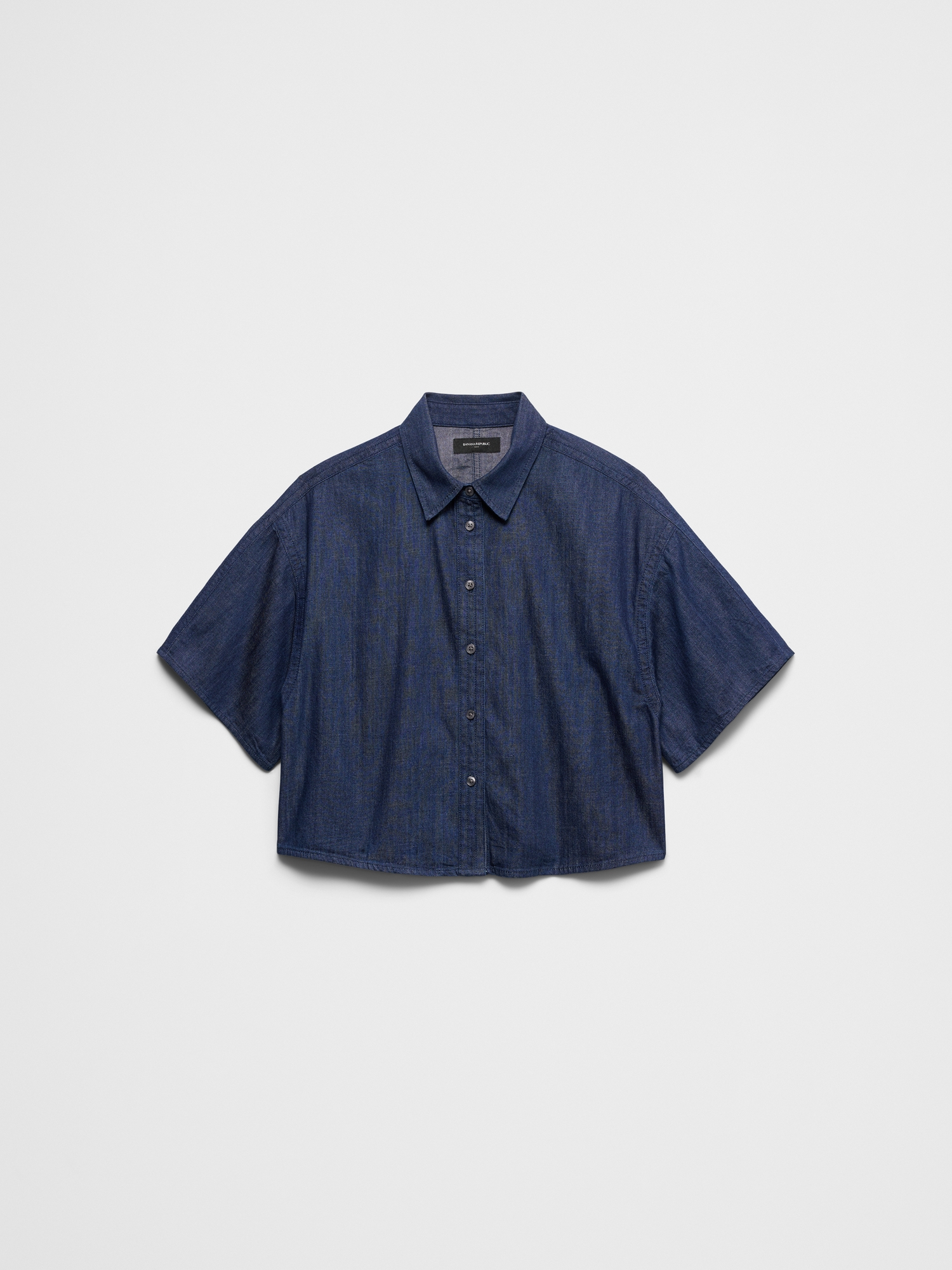 Image number 4 showing, Denim Boxy Cropped Shirt