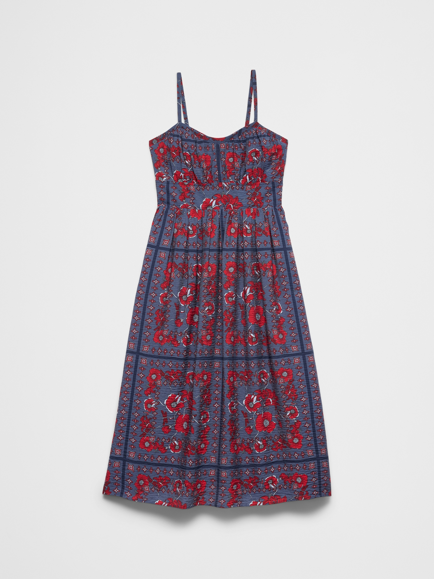 L'image numéro 4 présente Robe mi-longue à taille empire