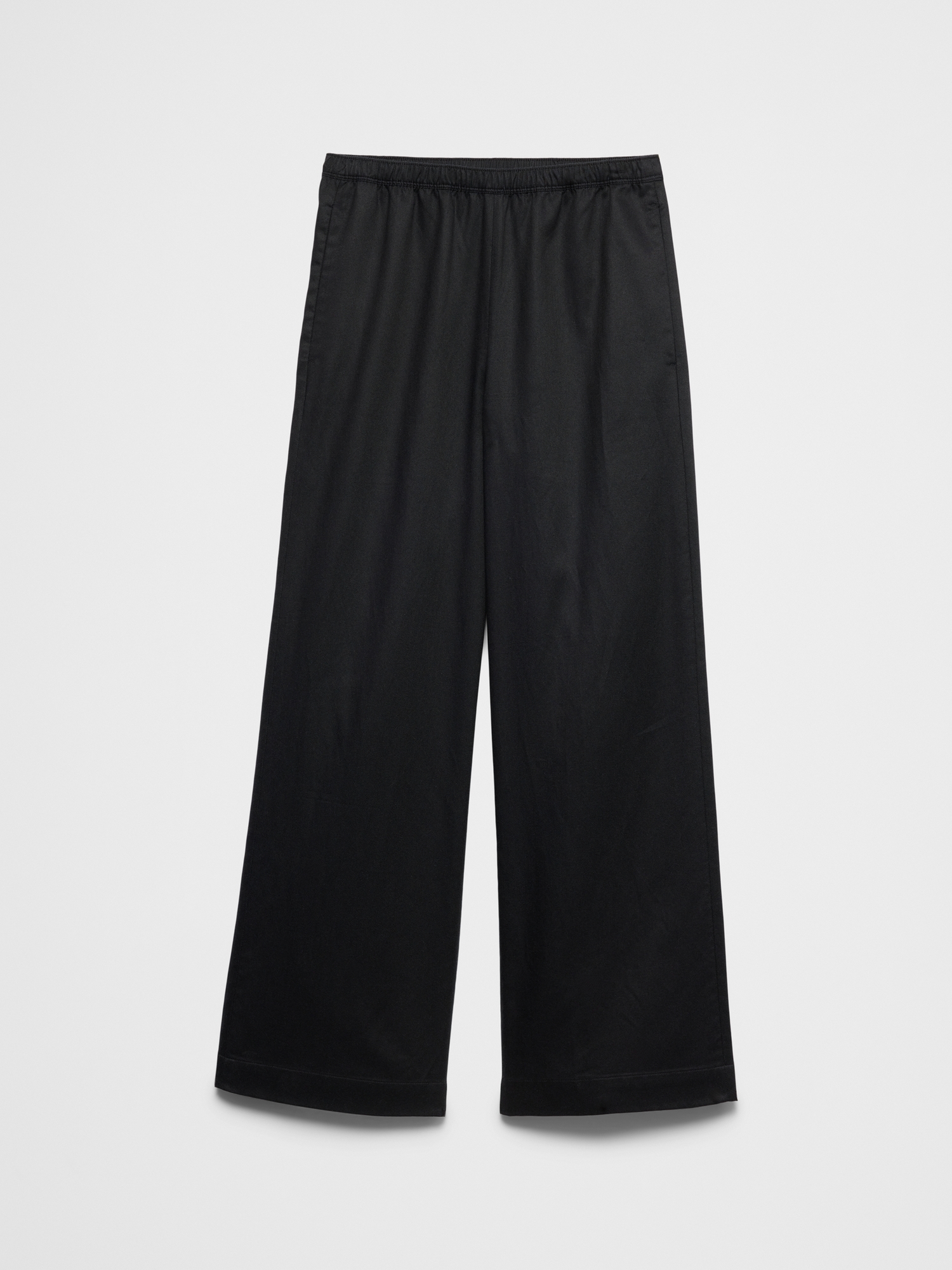 Image number 4 showing, Wide--Leg High-Rise Drapey Twill Pull-On Pant