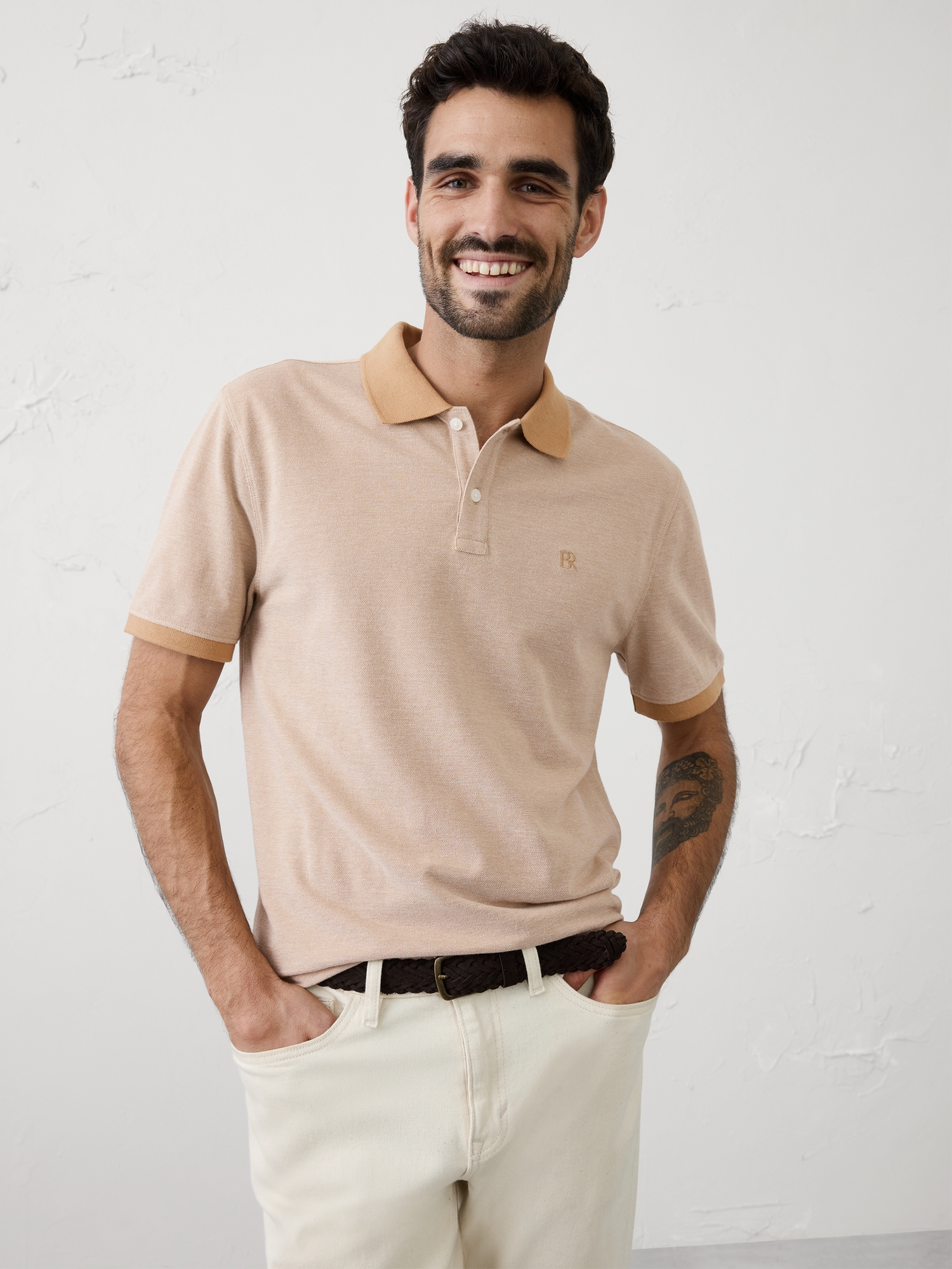 L'image numéro 1 présente Polo en piqué coupe standard
