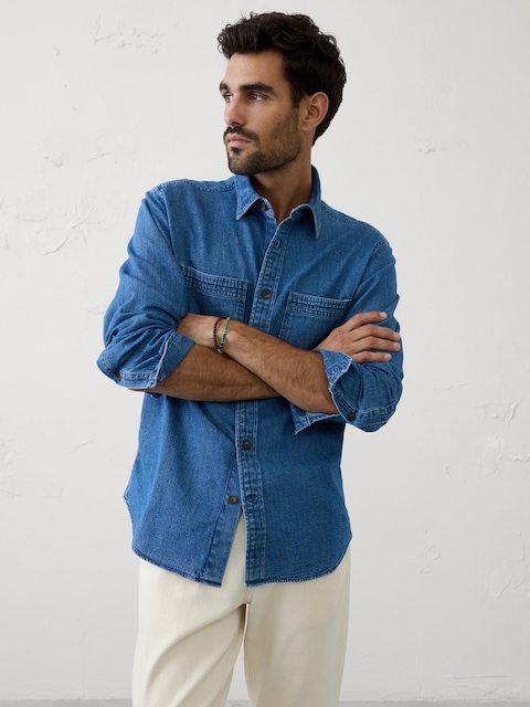 Standard-Fit Denim Heritage Shirt
