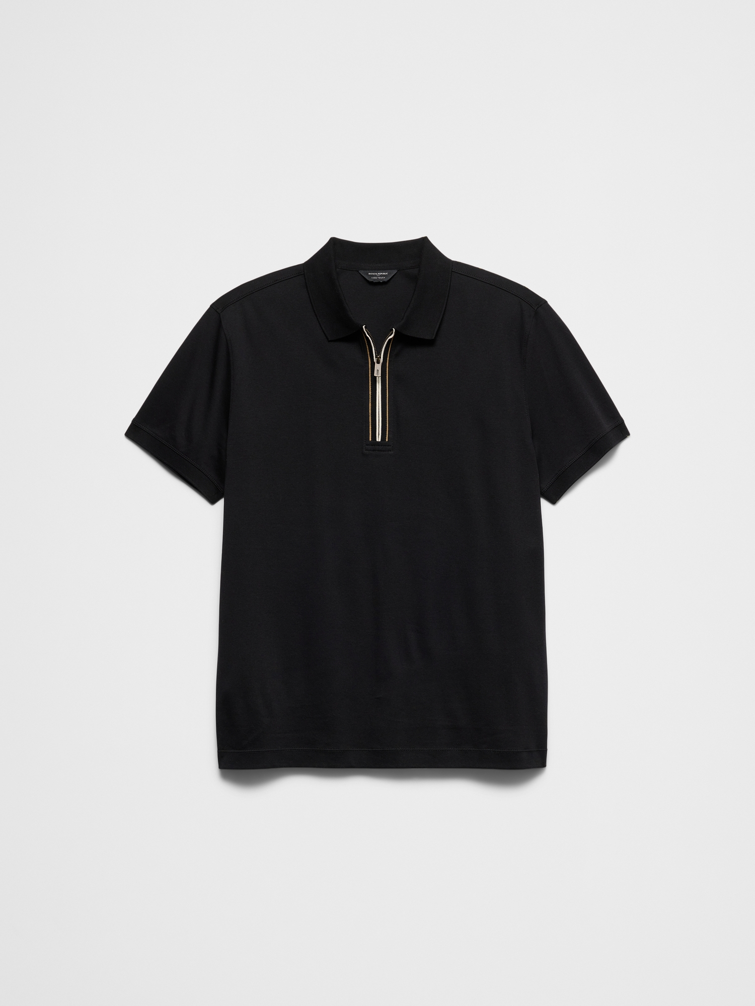 Image number 4 showing, Standard-Fit Luxe Touch Zip Polo