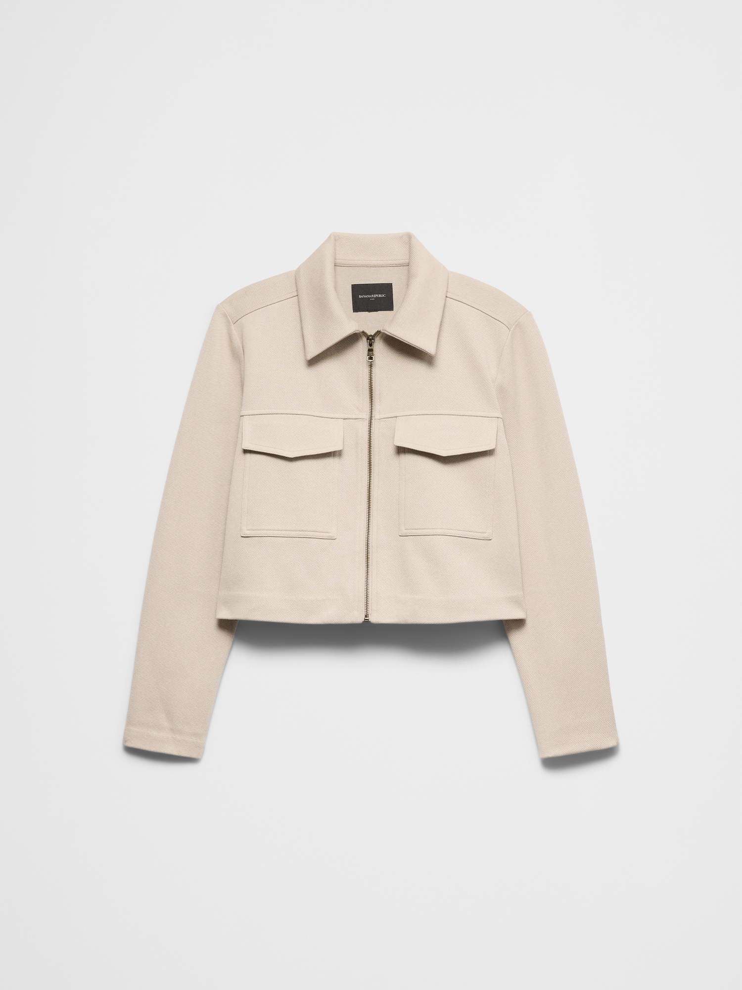 Image number 4 showing, Knit Twill Cropped Jacket