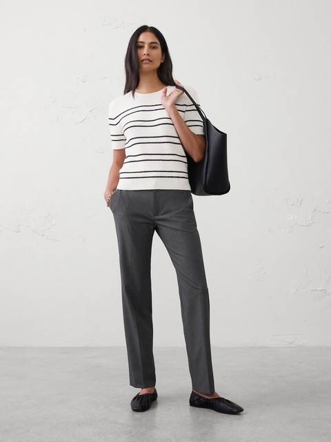 Mid-Rise Sculpted Stretch Pant