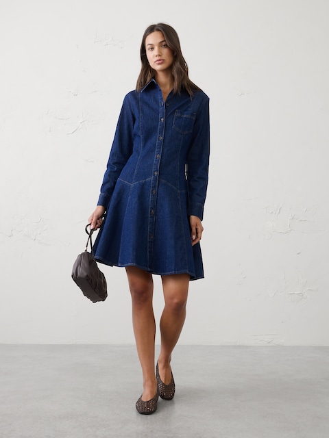 Denim Above-Knee Dress