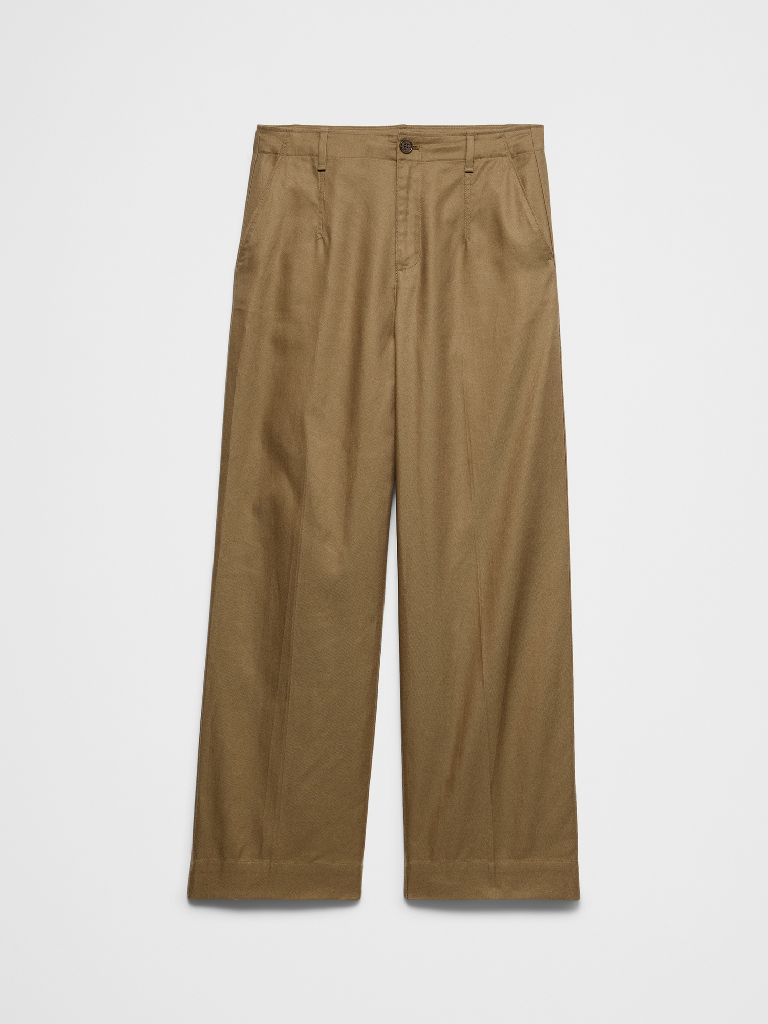Image number 3 showing, Straight High-Rise Twill Pant