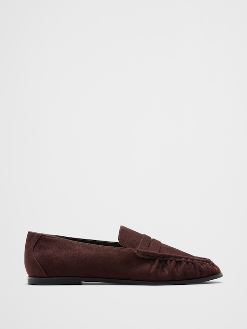 MOCASSINS FRONCÉS EN CUIR VÉGANE