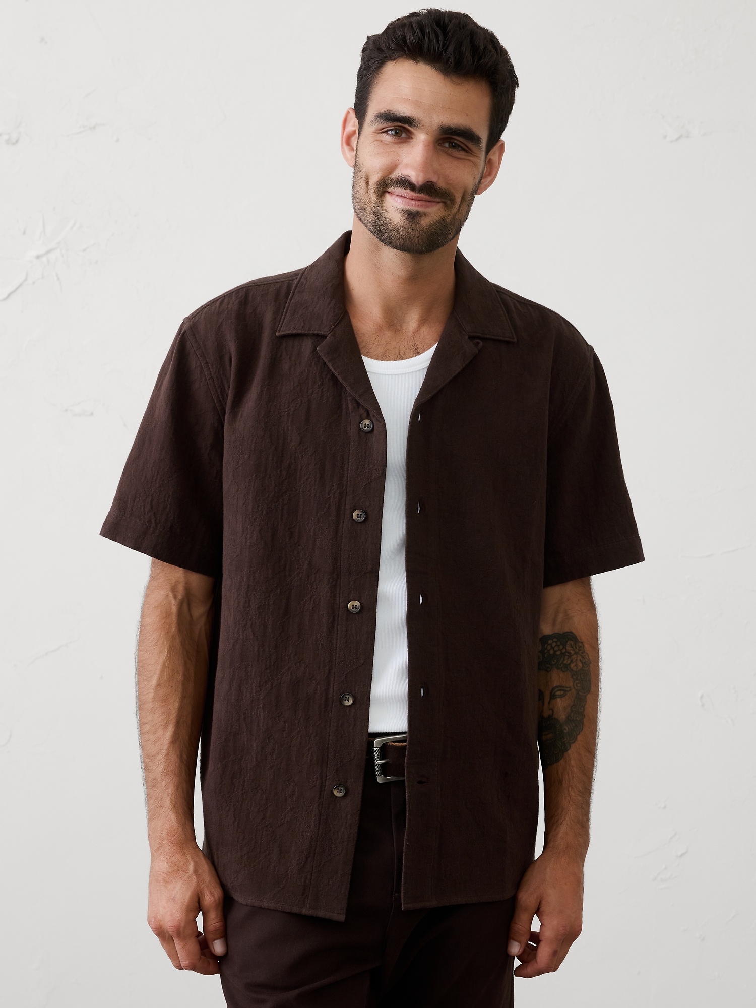 Image number 1 showing, Standard-Fit Coastal Resort Shirt