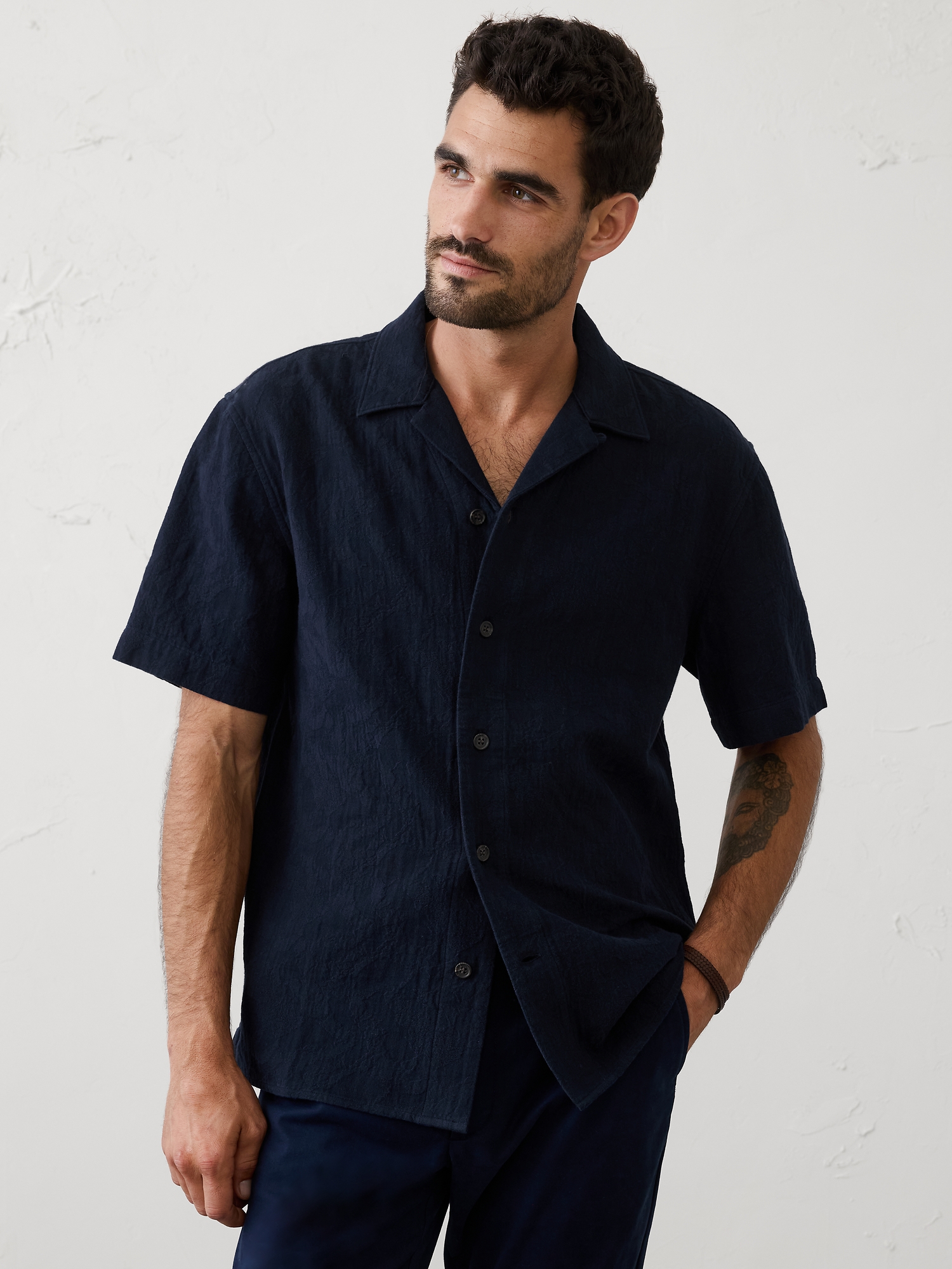 Image number 1 showing, Standard-Fit Coastal Resort Shirt