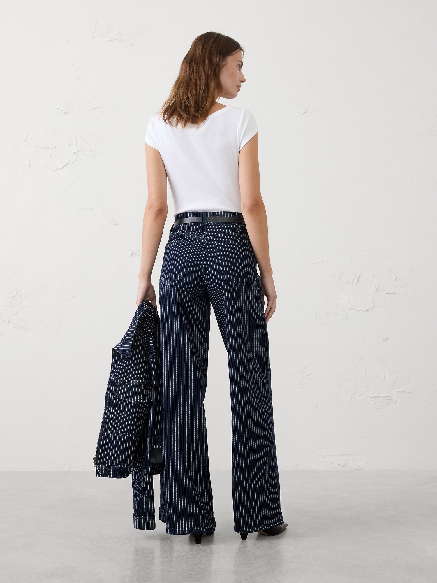 Image number 2 showing, Wide-Leg High-Rise Jean