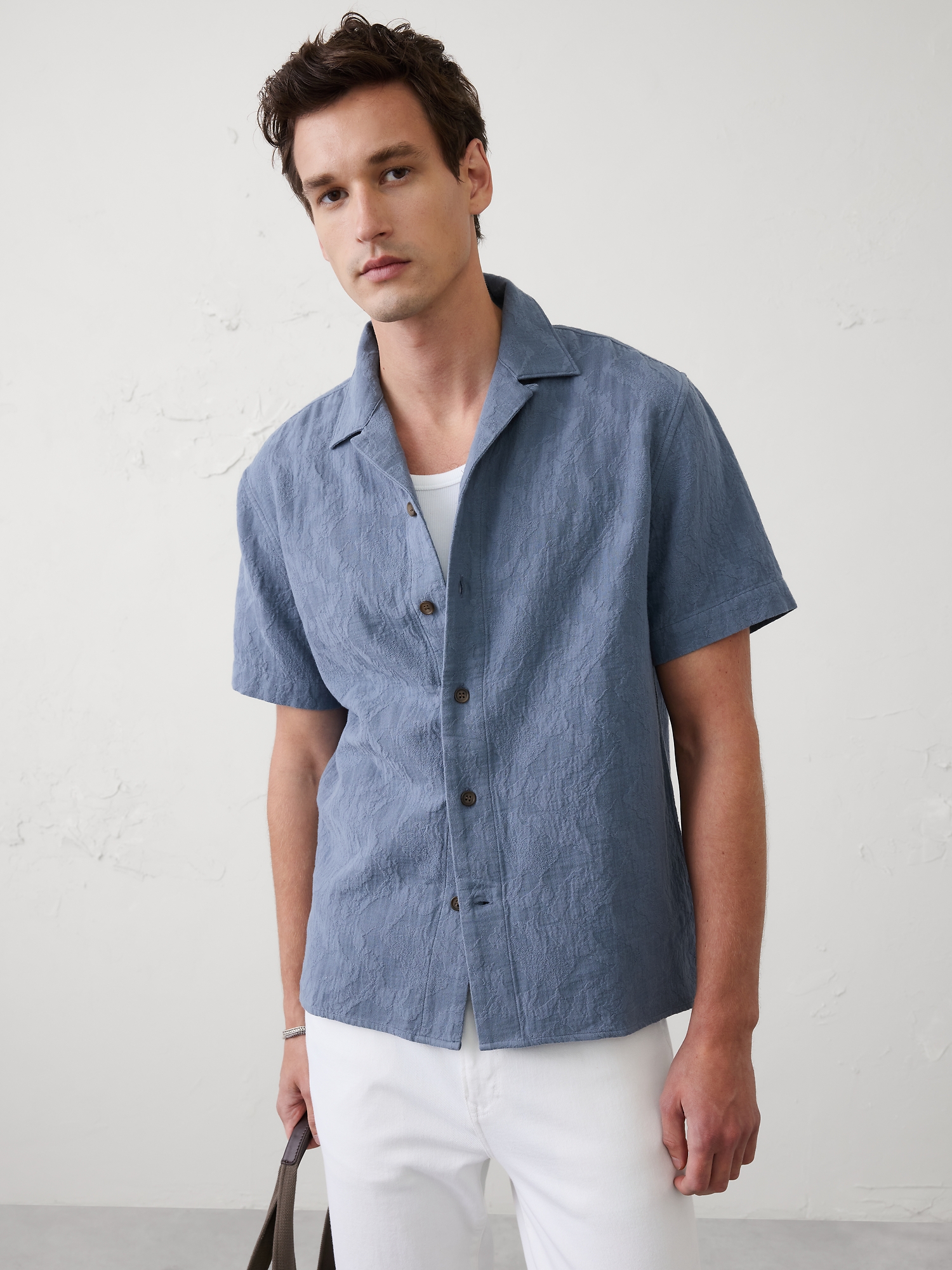 Image number 1 showing, Standard-Fit Coastal Resort Shirt