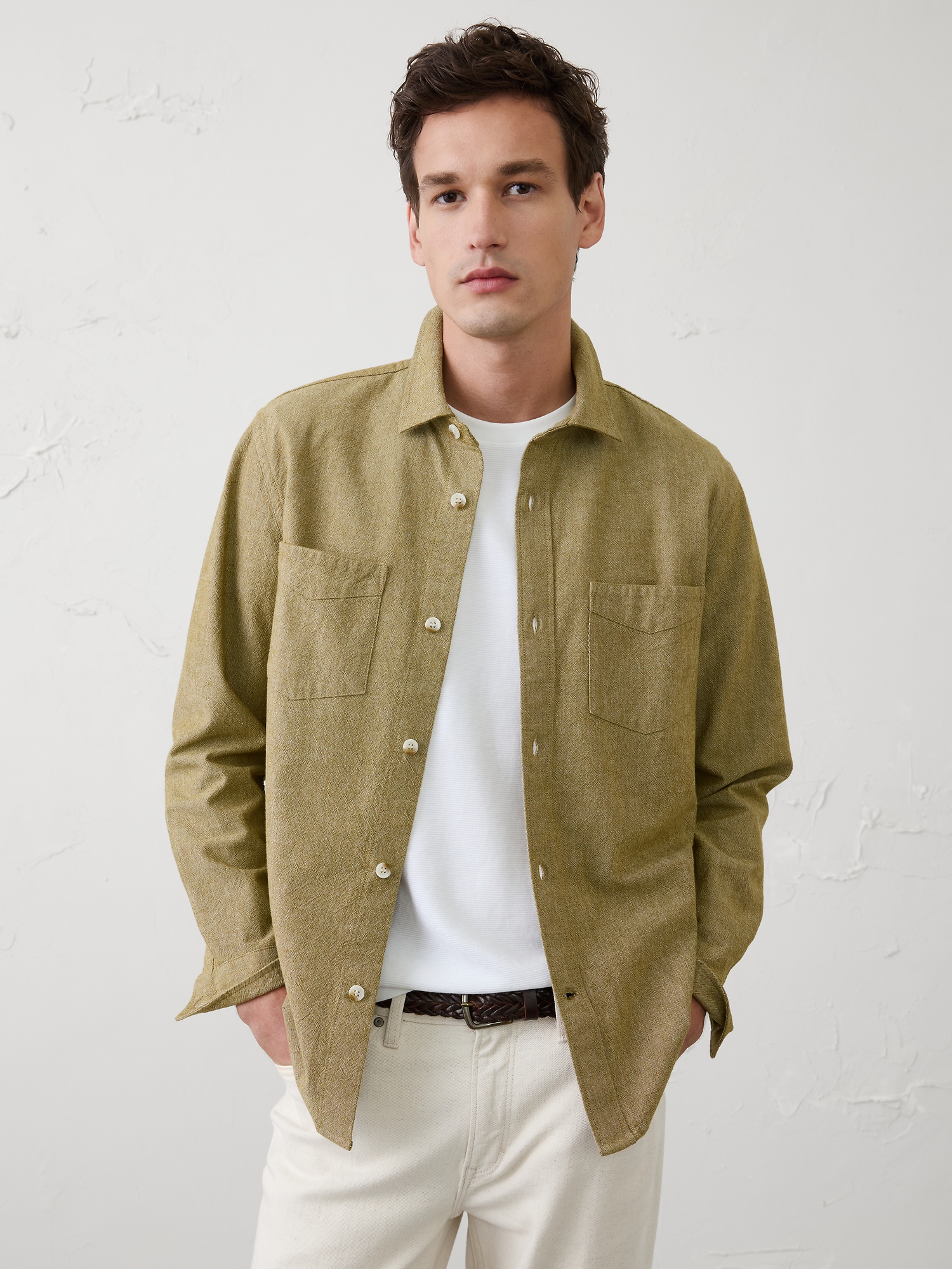 Image number 1 showing, Standard-Fit Textured Shirt