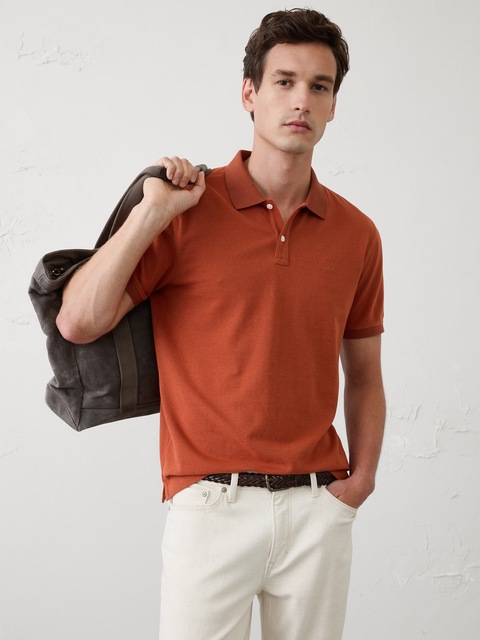 Standard-Fit Pique Polo