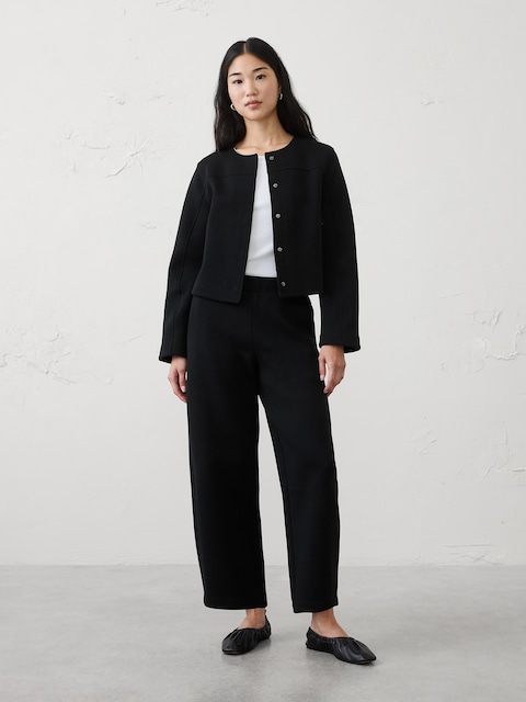 Weekender Barrel-Leg Mid-Rise Pant