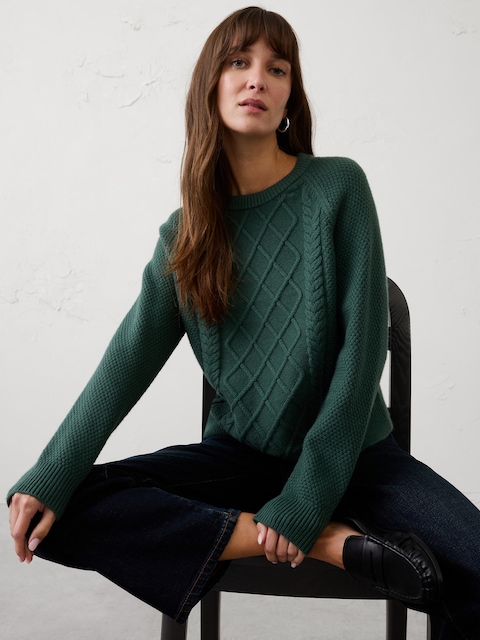 CHANDAIL EN TRICOT TORSADÉ D'UNE DOUCEUR PARFAITE