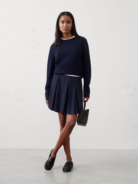 Pleated Mini Skirt