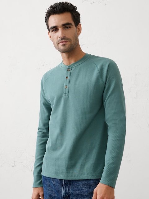 HENLEY EN TRICOT GAUFRÉ