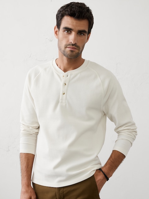 HENLEY EN TRICOT GAUFRÉ