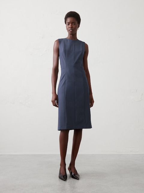 Basic Knee-Length Sheath Dress