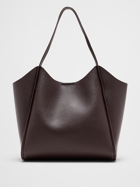 FOURRE-TOUT MODERNE EN FORME DE SEAU EN CUIR VÉGANE - Sang-De