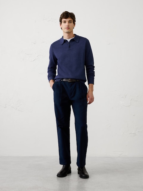 Lofty Textured Sweater Polo