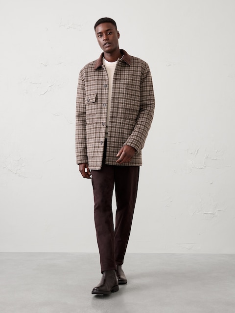 Wool-Blend Patterned Jacket