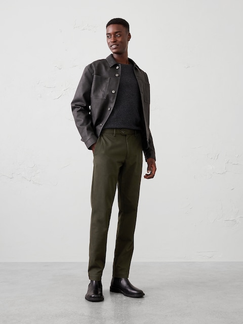 Slim-Fit Soft Brushed Pant