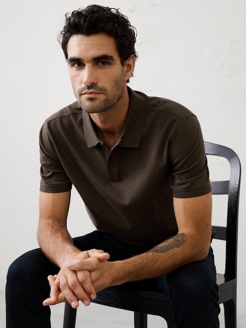 Standard-Fit Luxe Touch Polo