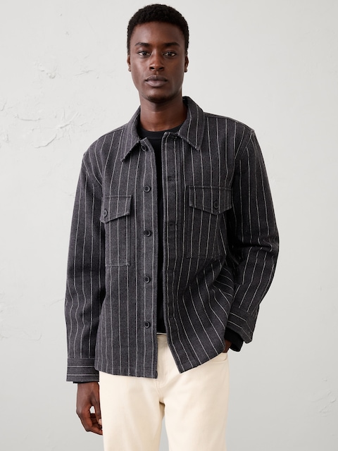 Relaxed-Fit Tailored Overshirt